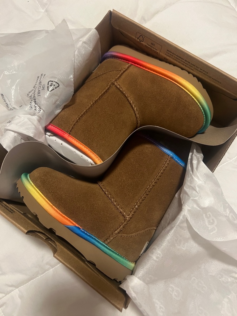 UGG® Rainbow Genuine Shearling Lined Boot